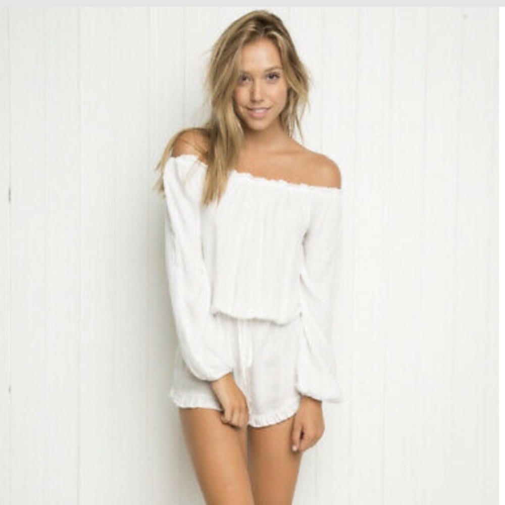 Brandy Melville off the shoulder romper!